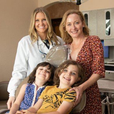 Doctor Mack with patients